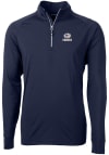 Main image for Cutter and Buck Green Bay Packers Mens Navy Blue Americana Adapt Eco Knit Long Sleeve 1/4 Zip Pu..