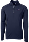 Main image for Cutter and Buck Seattle Seahawks Mens Navy Blue Americana Adapt Eco Knit Long Sleeve 1/4 Zip Pul..