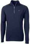Main image for Cutter and Buck Tennessee Titans Mens Navy Blue Adapt Eco Long Sleeve 1/4 Zip Pullover