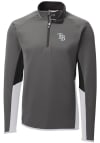 Main image for Cutter and Buck Tampa Bay Rays Mens Grey Traverse Colorblock Long Sleeve 1/4 Zip Pullover