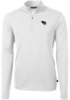Main image for Cutter and Buck Tennessee Titans Mens White Virtue Eco Pique Long Sleeve 1/4 Zip Pullover