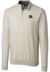 Main image for Cutter and Buck Cleveland Browns Mens Oatmeal Lakemont Long Sleeve 1/4 Zip Pullover