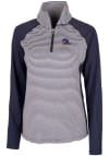 Main image for Cutter and Buck Cleveland Browns Womens Navy Blue Forge 1/4 Zip Pullover
