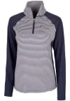Main image for Cutter and Buck New York Jets Womens Navy Blue Forge 1/4 Zip Pullover