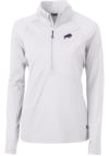 Main image for Cutter and Buck Buffalo Bills Womens White Adapt Eco 1/4 Zip Pullover