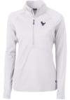 Main image for Cutter and Buck Houston Texans Womens White Adapt Eco 1/4 Zip Pullover