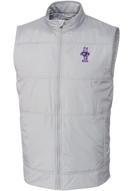 Grey K-State Wildcats Cutter and Buck Mens Stealth Vault Big and Tall Vest