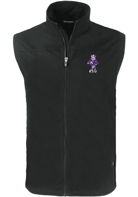 Black K-State Wildcats Cutter and Buck Big and Tall Charter Vault Mens Vest
