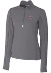 Main image for Cutter and Buck Chicago Cubs Womens Grey Traverse 1/4 Zip Pullover