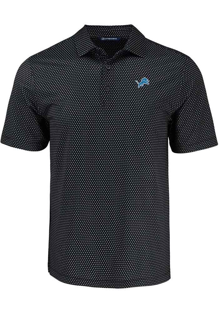 Cutter and Buck Detroit Lions Shadow Check Big and Tall Polo