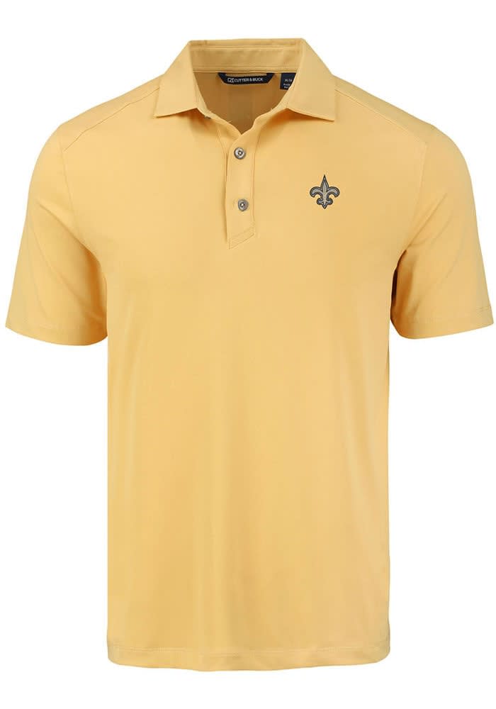 Cutter and Buck New Orleans Saints Mens Forge Recycled DESERT Short Sleeve Polo