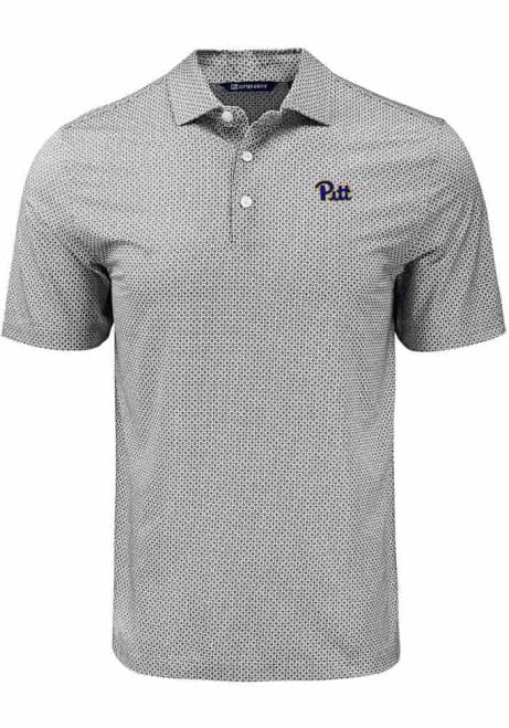 Pitt Panthers  Cutter and Buck Pike Diamond Dot Big and Tall Polo