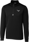 Main image for Cutter and Buck Philadelphia Eagles Mens Black Historic Traverse Big and Tall 1/4 Zip Pullover