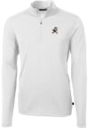 Main image for Cutter and Buck Cleveland Browns Mens White Virtue Eco Pique Big and Tall 1/4 Zip Pullover