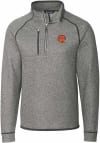 Main image for Cutter and Buck Cincinnati Bengals Mens Grey Historic Mainsail Big and Tall Qtr Zip