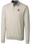 Main image for Cutter and Buck Tampa Bay Buccaneers Mens Oatmeal Lakemont Big and Tall 1/4 Zip Pullover