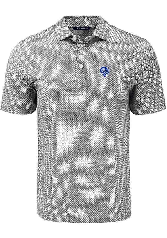 Cutter and Buck Los Angeles Rams Historic Pike Diamond Dot Big and Tall Polo