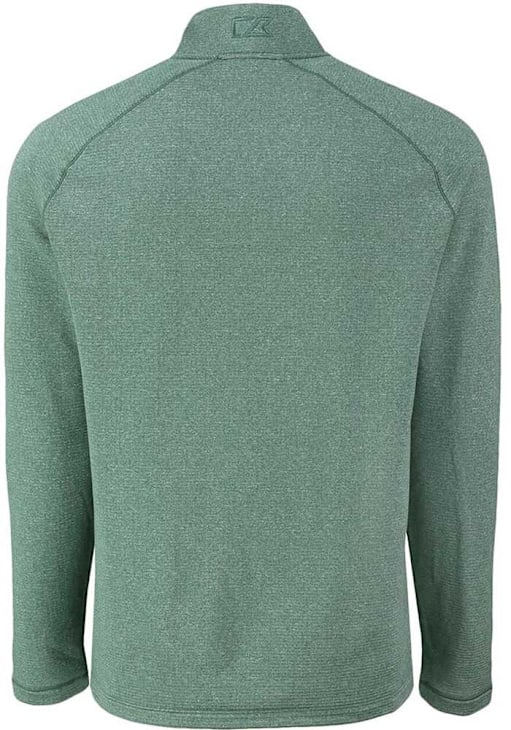 Cutter and Buck Philadelphia Eagles Mens Green Historic Pehastin Long Sleeve Qtr Zip Pullover