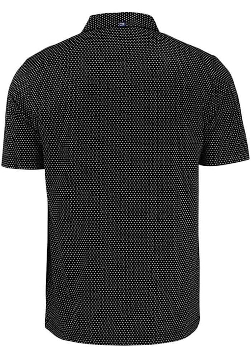 Cutter and Buck Mens BLACK K-State Wildcats Vintage Pike Shadow