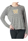 Main image for Womens Grey Washington Huskies Kadi Raglan LS Tee
