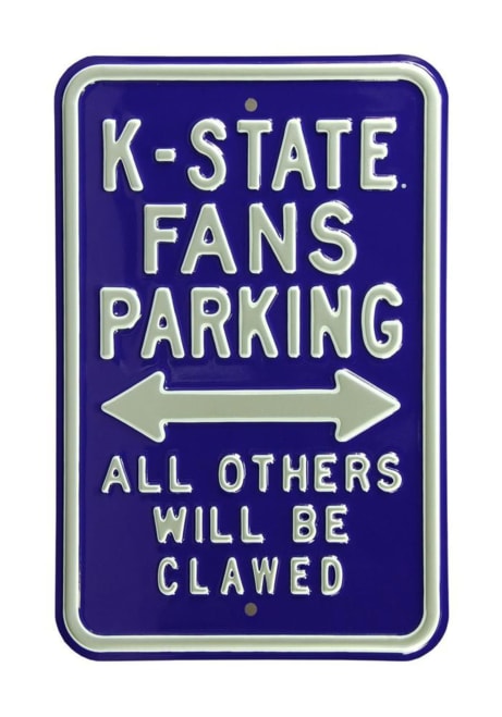Purple K-State Wildcats All Other Fans Clawed Sign