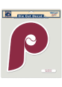 Philadelphia Phillies 8x8 Multi-Use Retro logo Auto Decal - Red