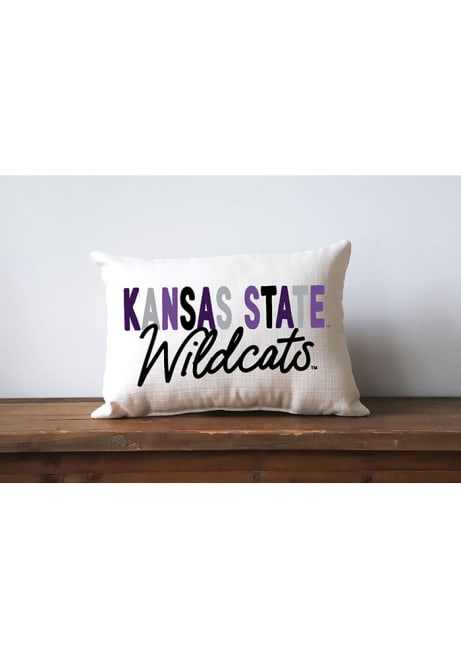 Purple Wildcats Plain Name Throw Pillow Pillow