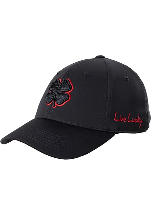 Arkansas Razorbacks Mens Phenom BLACK Black Clover Flex Hat 13790081