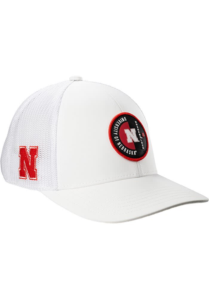 Black Clover White Nebraska Cornhuskers Echo Adjustable Hat