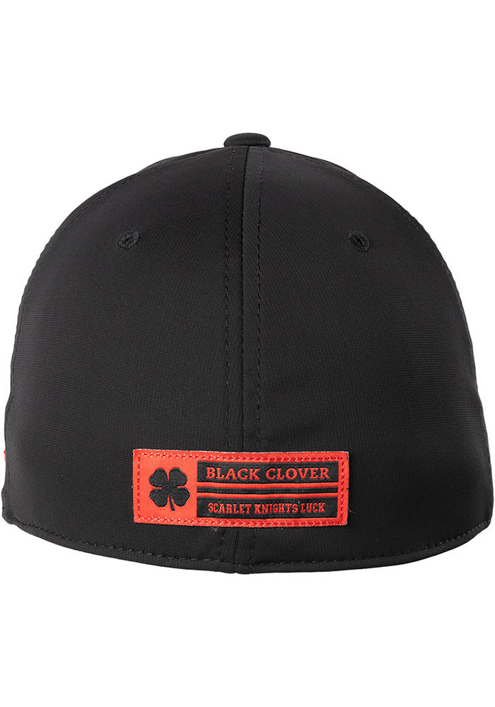 Rutgers Scarlet Knights Black Clover BLACK Phenom Flex Hat - 13790107