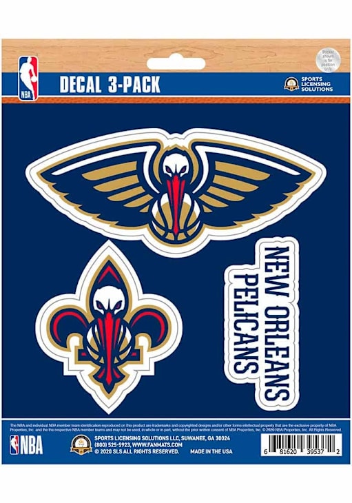 New Orleans Pelicans NAVY pk Auto Decal 1381201