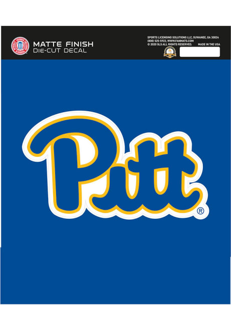 Pitt Panthers Blue Sports Licensing Solutions Matte Decal