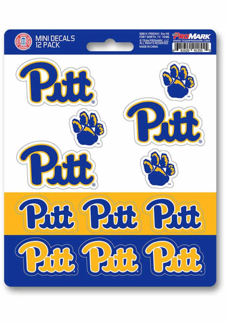 Pitt Panthers Blue Sports Licensing Solutions 12 pk Mini Decal