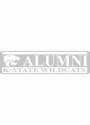 K-State Wildcats 3x10 Whit Alumni Auto Decal - White