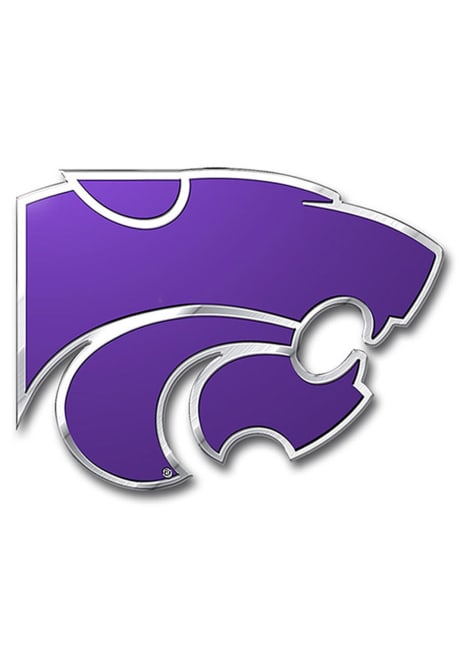 K-State Wildcats Purple Sports Licensing Solutions Aluminum Color Car Emblem