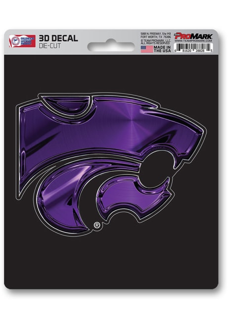 K-State Wildcats Purple Sports Licensing Solutions 5x7 inch 3D Decal