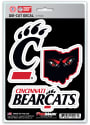 Sports Licensing Solutions Cincinnati Bearcats 5x7 inch 3 Pack Die Cut Auto Decal - Red