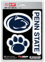 Sports Licensing Solutions Penn State Nittany Lions 5x7 inch 3 Pack Die Cut Auto Decal - Navy Blue