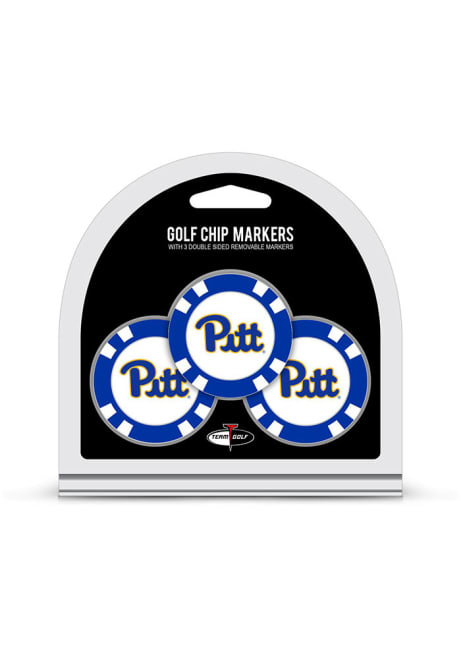 Blue Pitt Panthers 3 Pack Golf Ball Marker