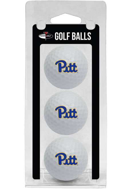 White Pitt Panthers 3 Pack Graphic Golf Balls