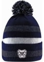 Butler Bulldogs LogoFit Primetime Striped Pom Knit - Navy Blue