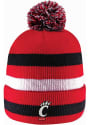 Cincinnati Bearcats LogoFit Primetime Striped Pom Knit - Black