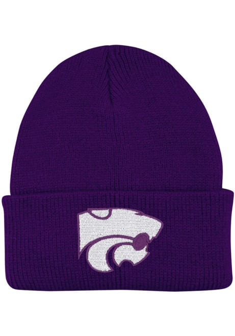 K-State Wildcats LogoFit Northpole Beanie Baby Knit Hat - Purple