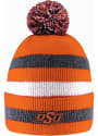 Oklahoma State Cowboys LogoFit Primetime Striped Pom Knit - Orange