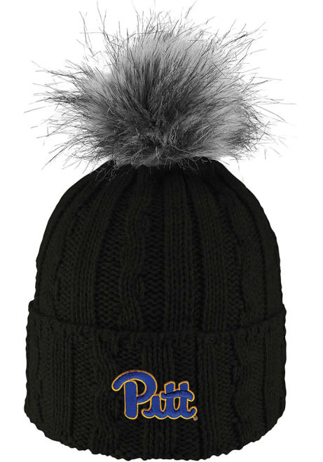Pitt Panthers LogoFit Alps Pom Womens Knit Hat - Black