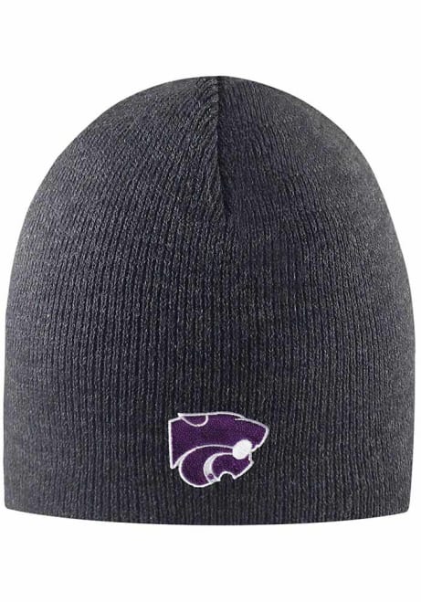 K-State Wildcats LogoFit Everest Mens Knit Hat - Charcoal