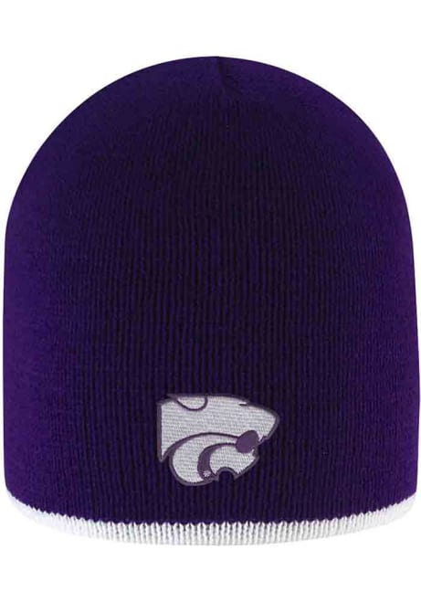 K-State Wildcats LogoFit Bright Stripe Mens Knit Hat - Purple