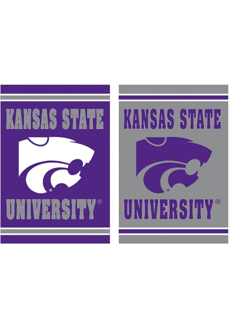 Purple K-State Wildcats Embossed Suede Garden Flag