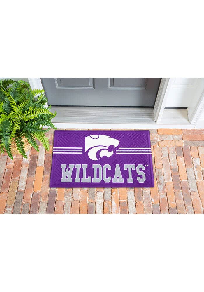 K-State Wildcats PURPLE Cross Hatch Door Mat - 14100123