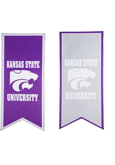 Purple K-State Wildcats Banner Garden Flag
